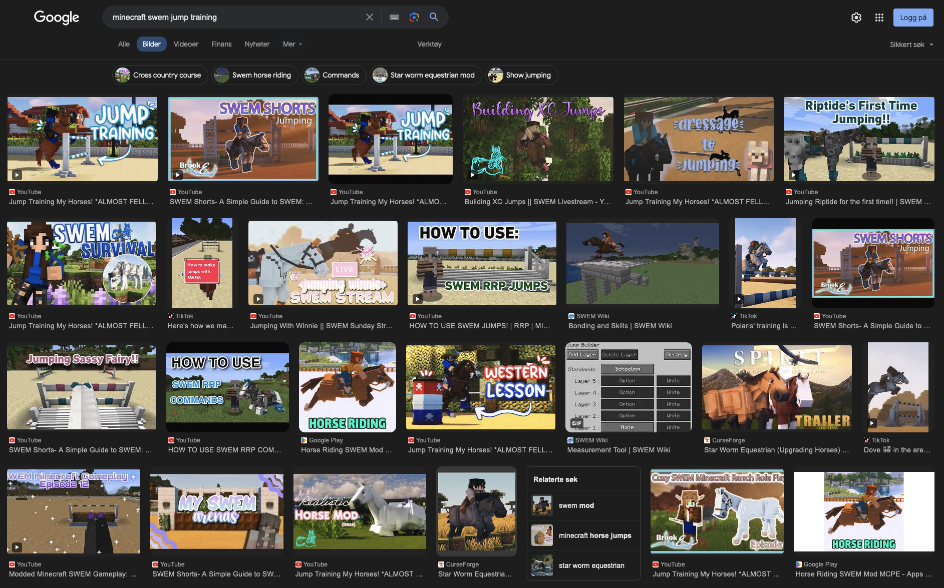 Google Minecraft SWEM jumping