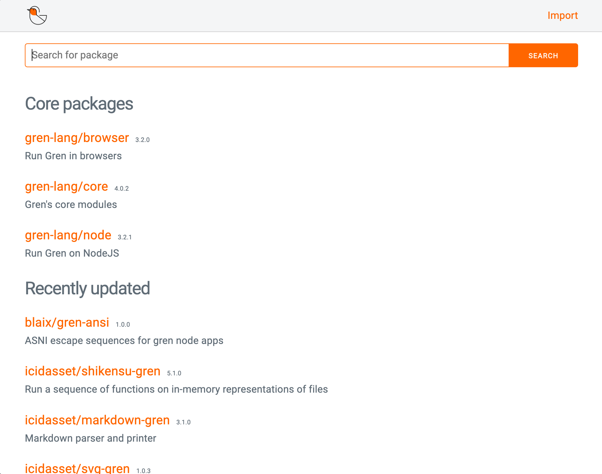 Grens dokumentasjonsside