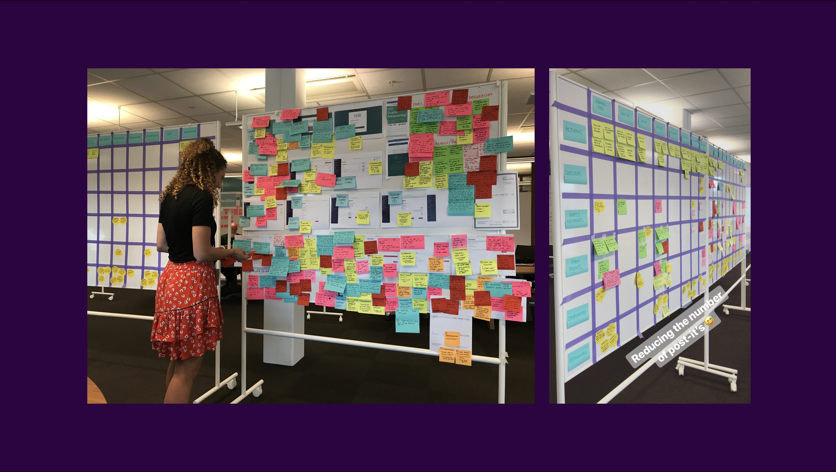 Analyserer notater fra brukerintervjuer