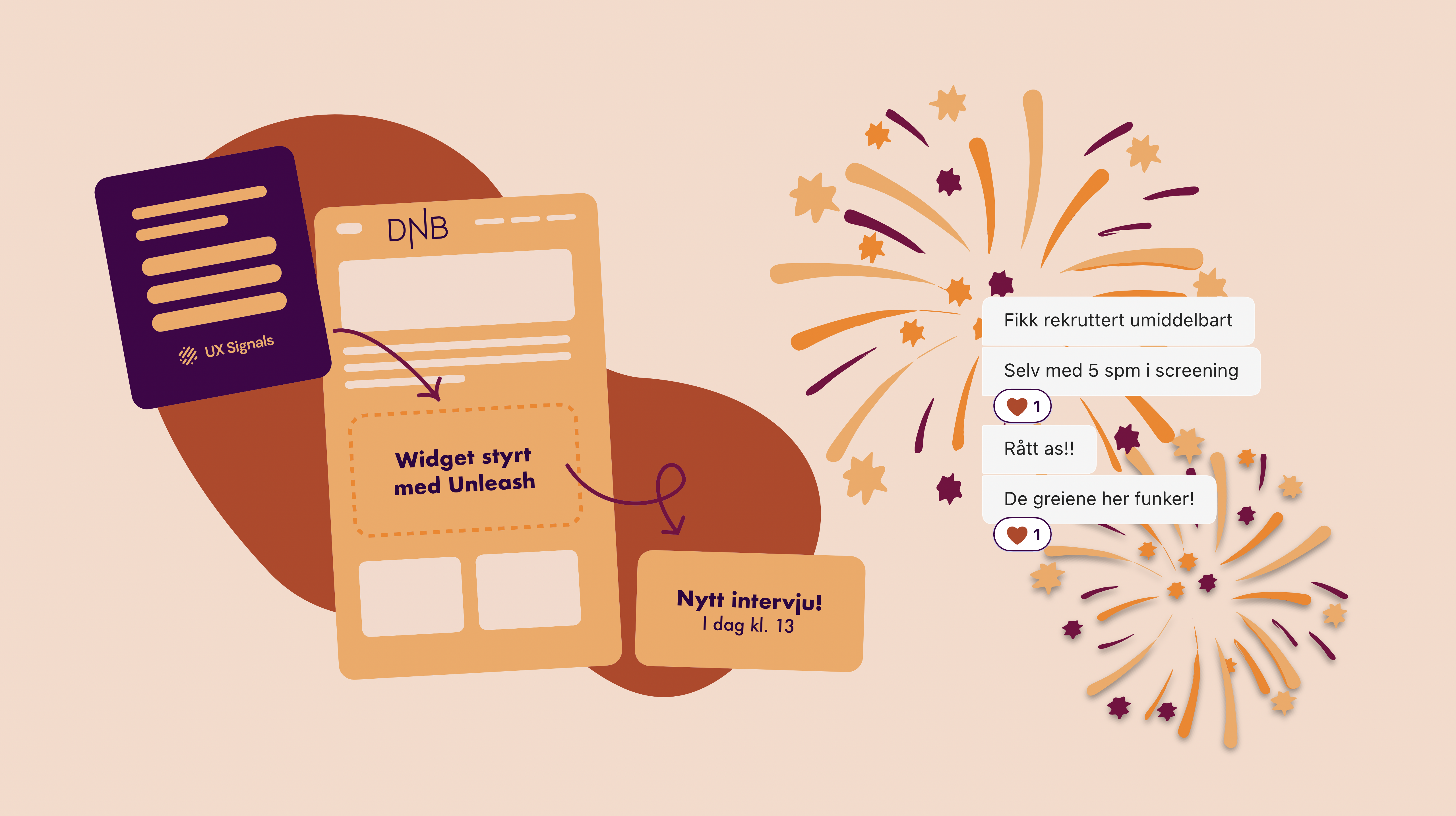 Intervjubookingswidget og sitat