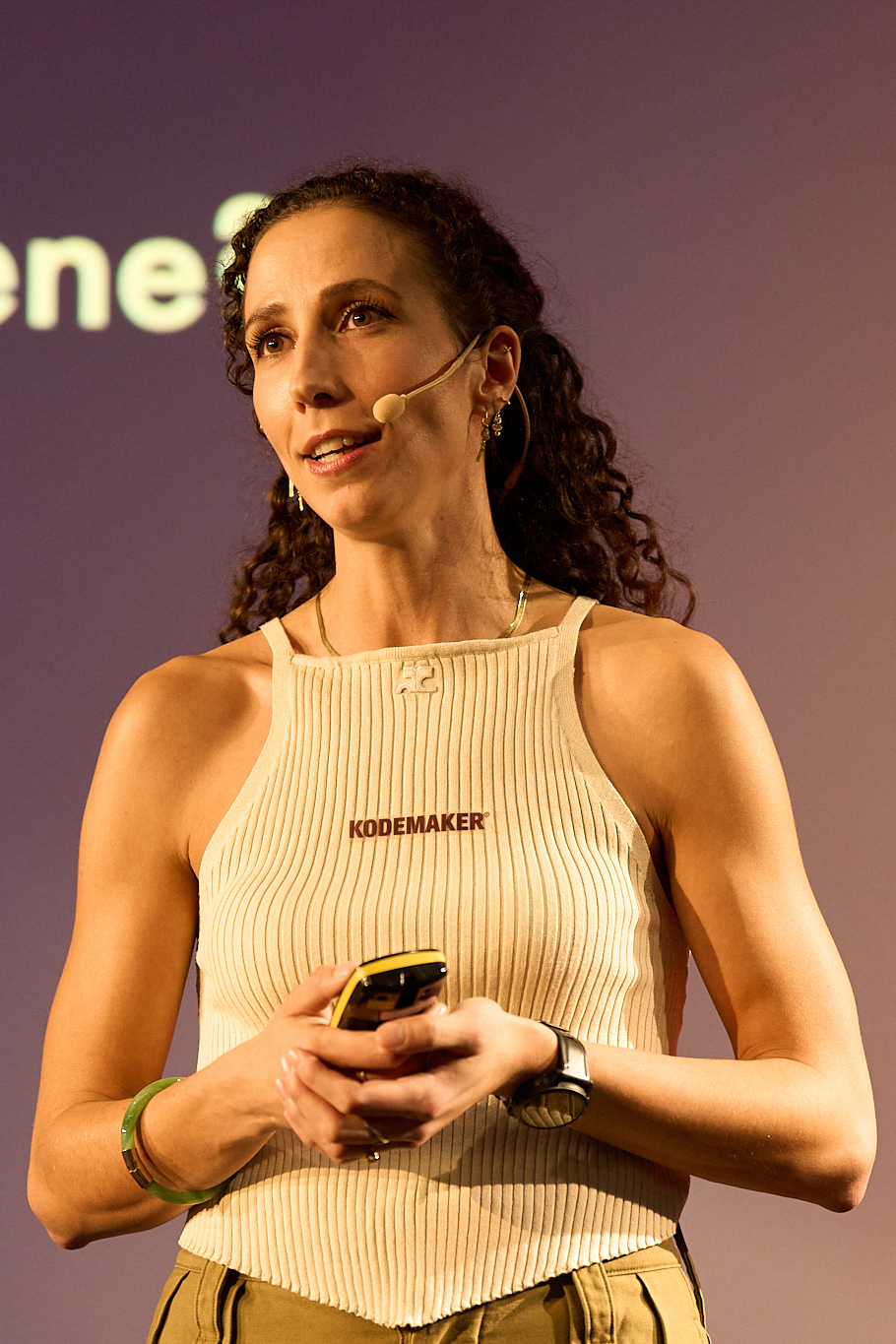 Bilde av Marina på fagdag når hun snakket om tema