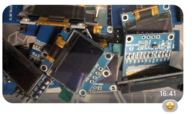 Skjermbilde av mange oled-skjerm